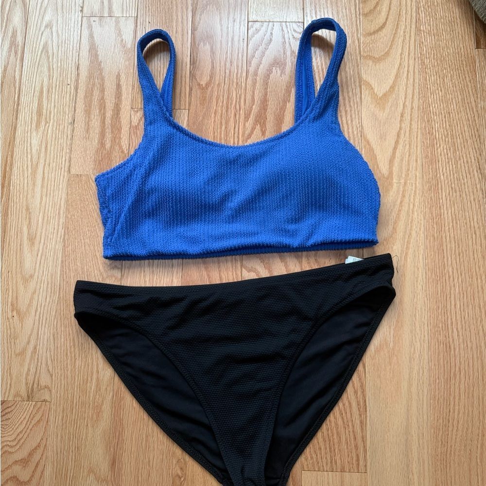 Old Navy Vibrant Blue and black swimsuit